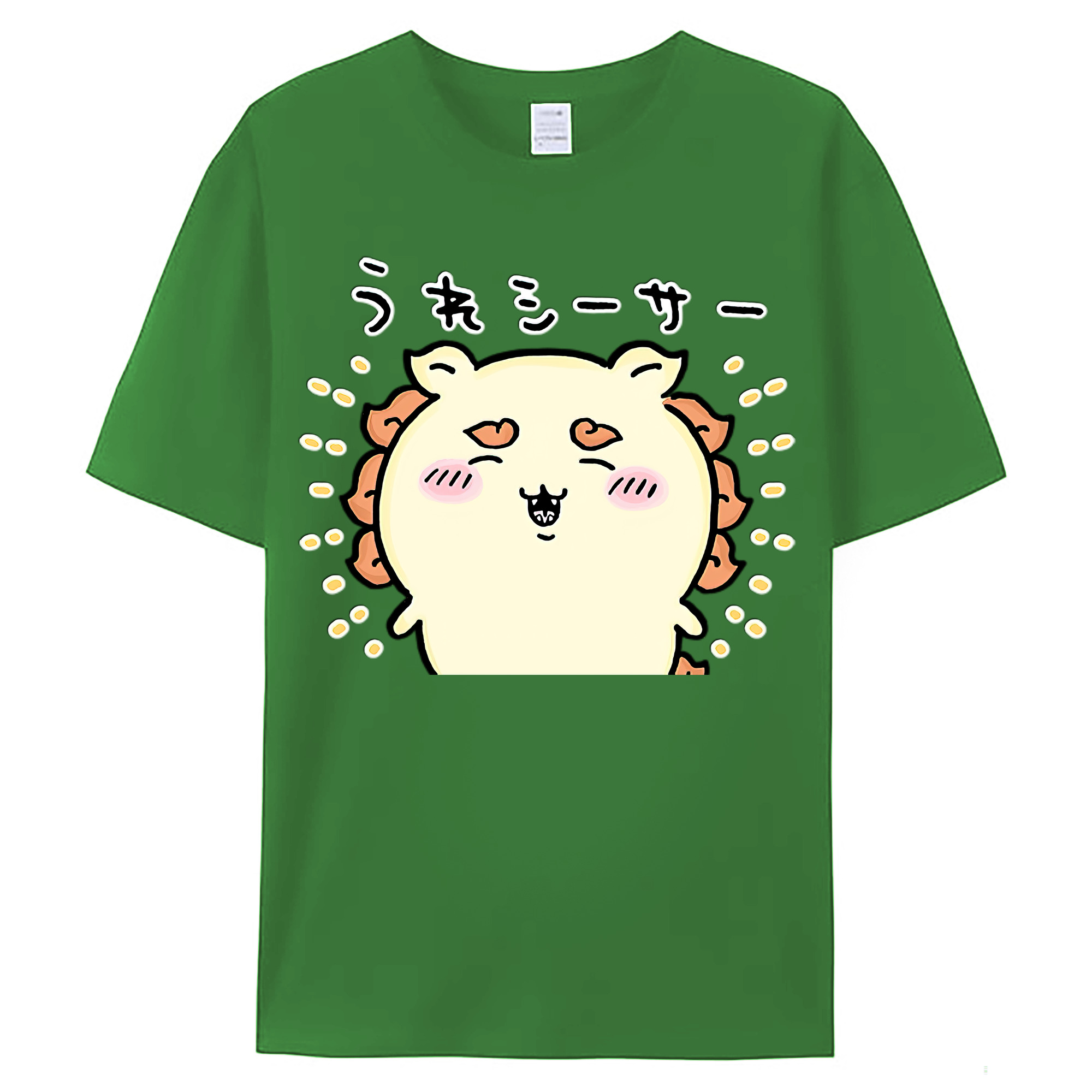（画像用） ちいかわ シーサー Chii-kawa Shisa レディースカジュアルプリントTシャツ（綿100％）